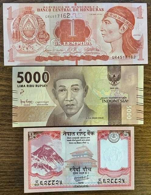 LOTE DE 20 NOTAS NOVAS DE TODO O MUNDO - TODAS UNC
