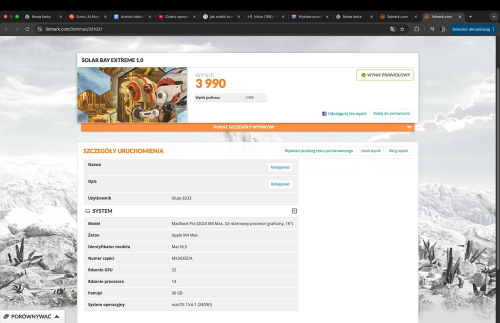 MacBook Pro M4 MAX 36GB RAM 16' 1TB