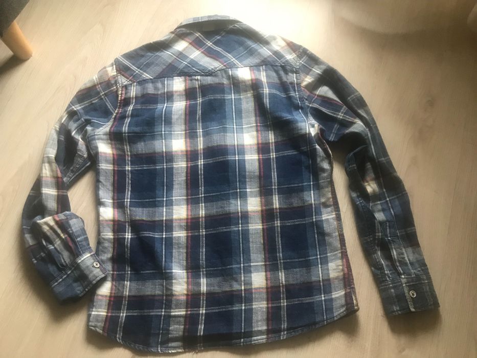 Koszula męska-chłopięca  sportowa w kratę