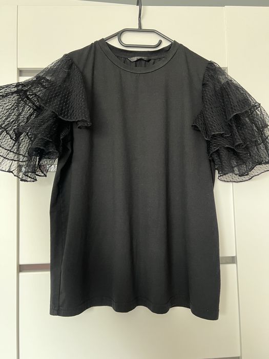 Bluzka z koronkowymi rękawkami L/XL