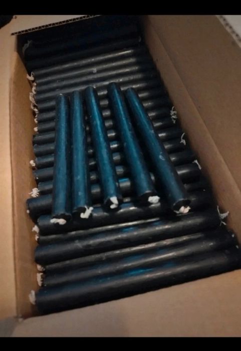 200 velas pretas de ritual , vela palito