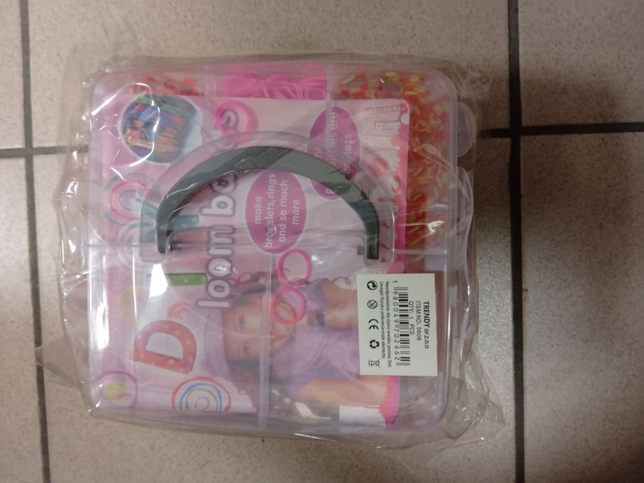 Loom Bands Mini Zestaw Gumek do Robienia Bransoletek w Walizce