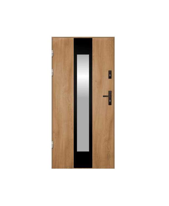 Nowe Drzwi wejściowe Polstar 90 Dąb Turner Woodec lustro weneckie