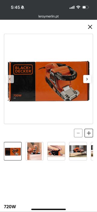 Lixadora de banda BLACK + DECKER KA88 720W