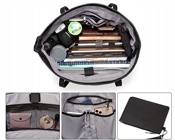 Torba vaschy na laptopa czarna