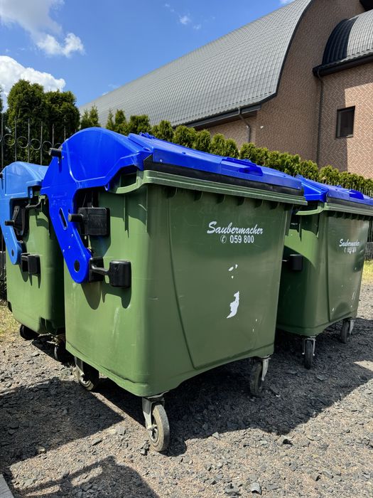 Пластиковий контейнер для сміття 1100л. Бак для сміття. Контейнер 1.1м