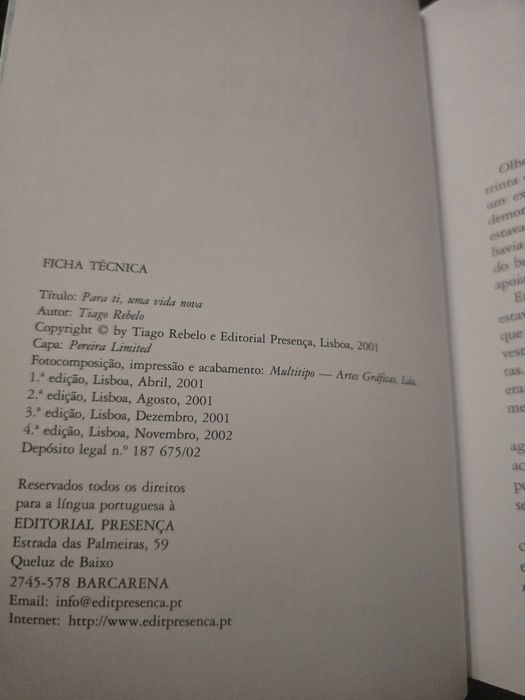 Para ti, Uma vida nova