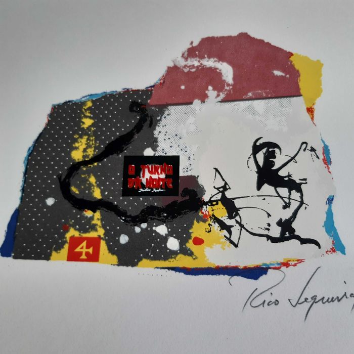 Serigrafia 1/200 A4 Rico Sequeira O Turno da Noite TVI