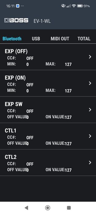 Boss EV-1-WL  pedał ekspresji MIDI