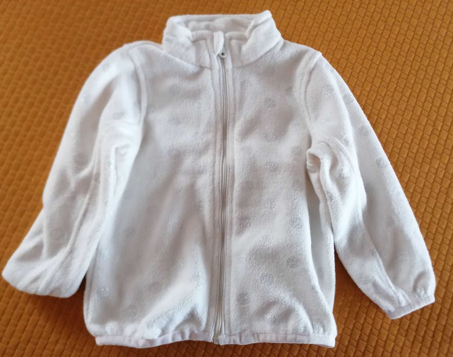 Bluza polarowa rozpinana Cool Club ecru rozmiar 80cm