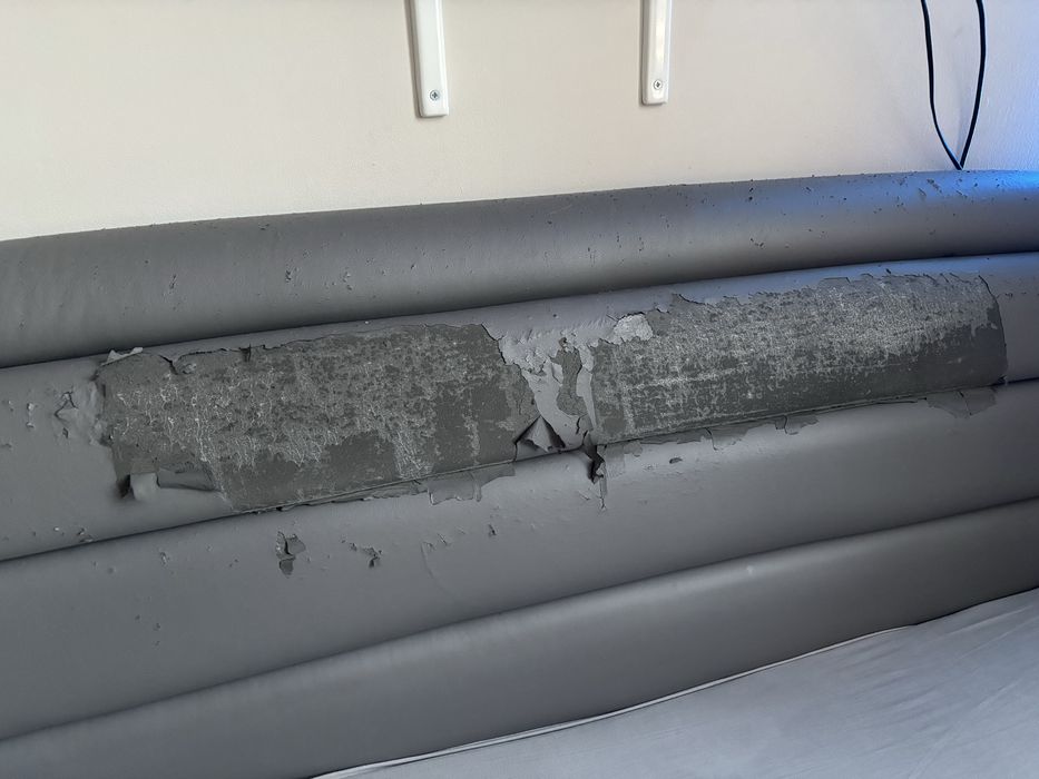 Łożko 160x200 ze skrzynią, szare