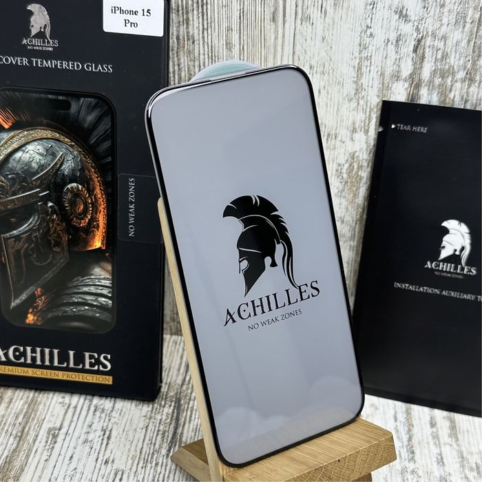 Премиум стекло ACHILLES на iPhone 16 Pro Max/ 15 Pro Max/ 15 Pro Скло