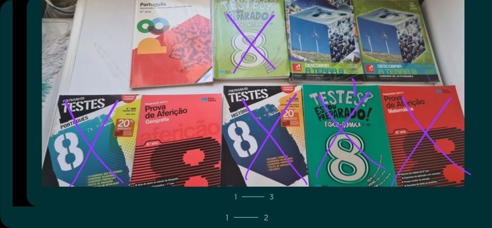 Livros de apoio ao estudo 8ano