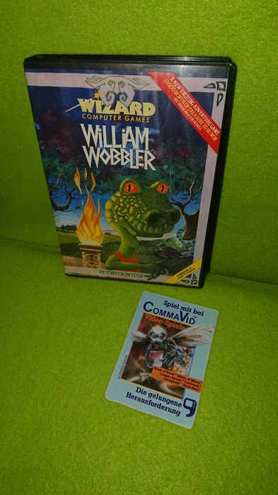 Stare pudełko od gry na Commodore 64 + naklejka