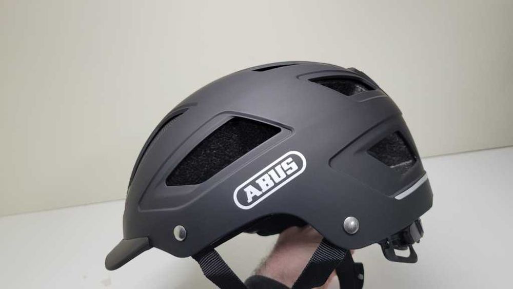 Miejski kask rowerowy ABUS HYBAN 2.0 velvet black rozmiar M 52-58cm