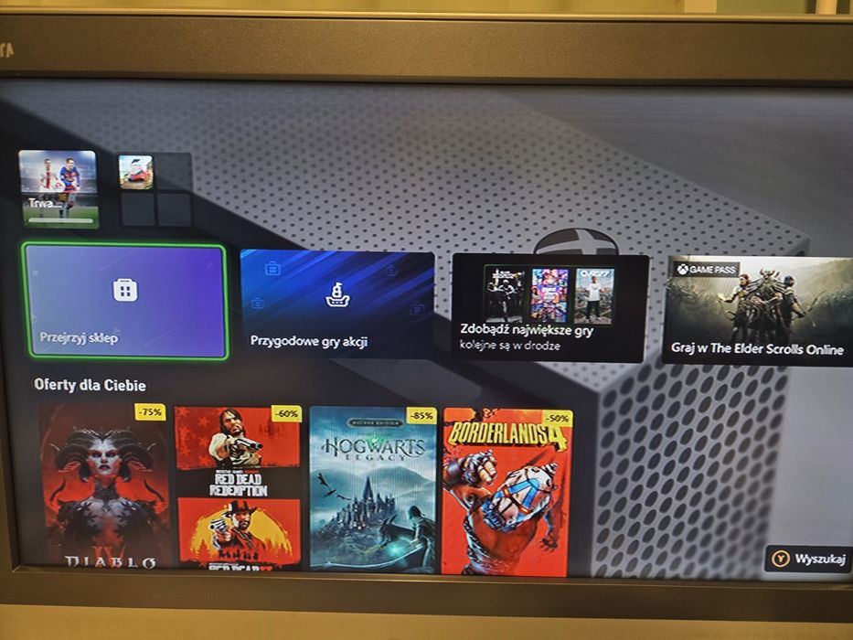 Xbox One S 500gb + gry i pad