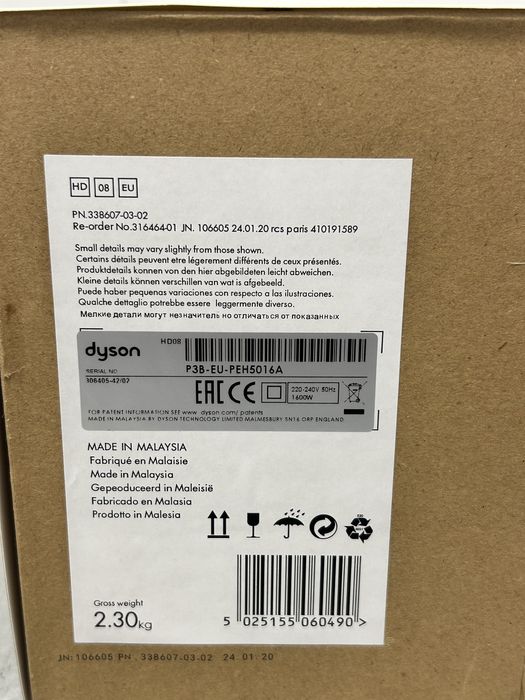 Dyson Supersonic Secador (Iron/Fuschia) *NOVO*
