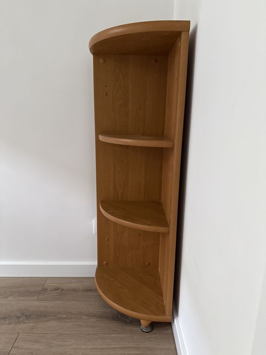 Regał narożny wysokość 108,5cm bok 35cm BRW olcha miodowa