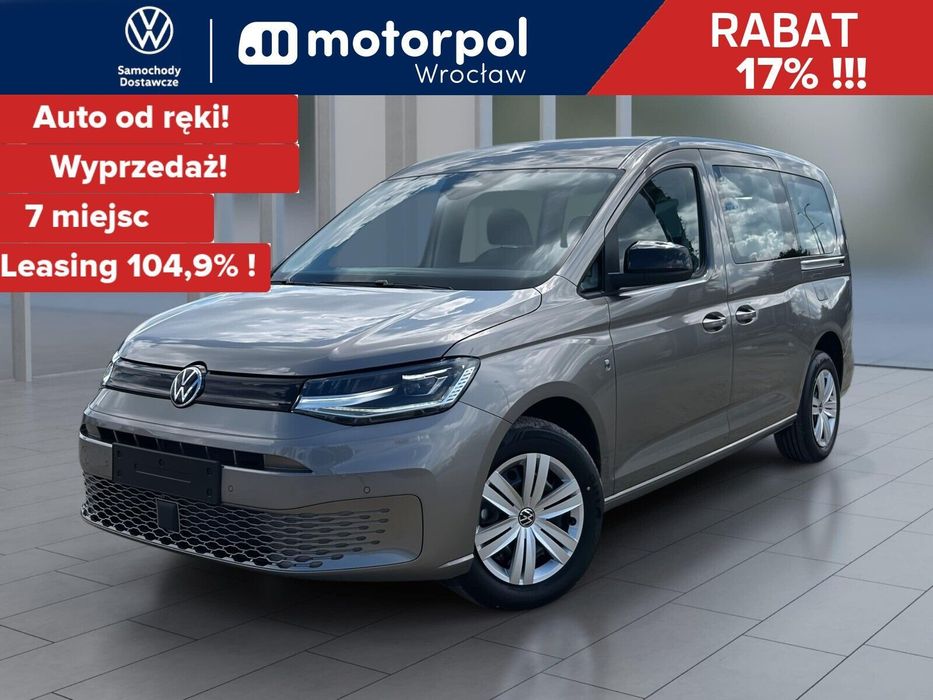 Volkswagen Caddy MAXI/7os. 2,0 TDI 102 KM, manualna 6-biegowa