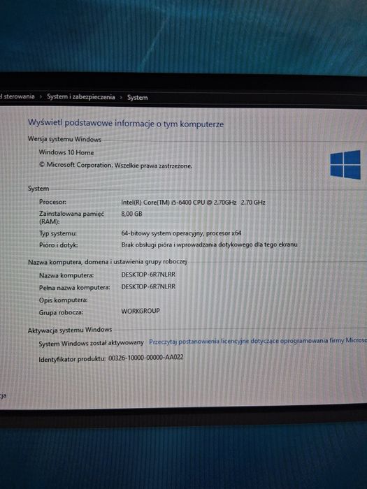 Komputer I5 6400 GTX 960 2GB 8GB RAM