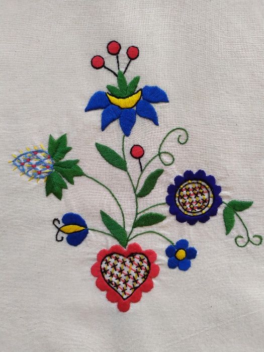 Ręcznie haftowana torba z kaszubskim wzorem - nr 9