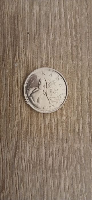 25 cents canada "2015" muito bom