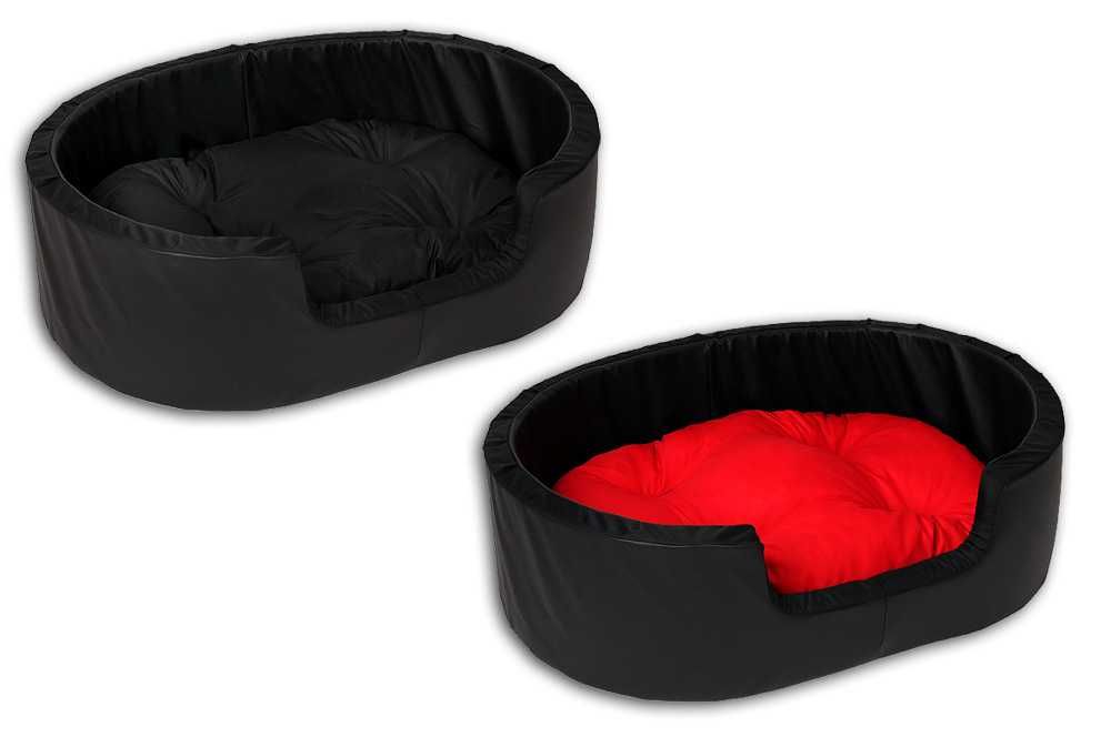 LEGOWISKO,LEGOWISKA,KOJEC dla psa eko-skóra owalne + poduszka