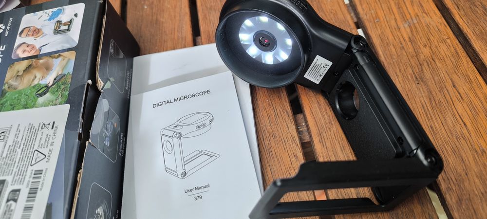 Microscópio digital ampliador lupa dobrável