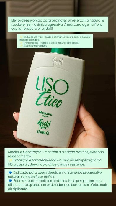 Liso ético gold spell alisante menos agressivo