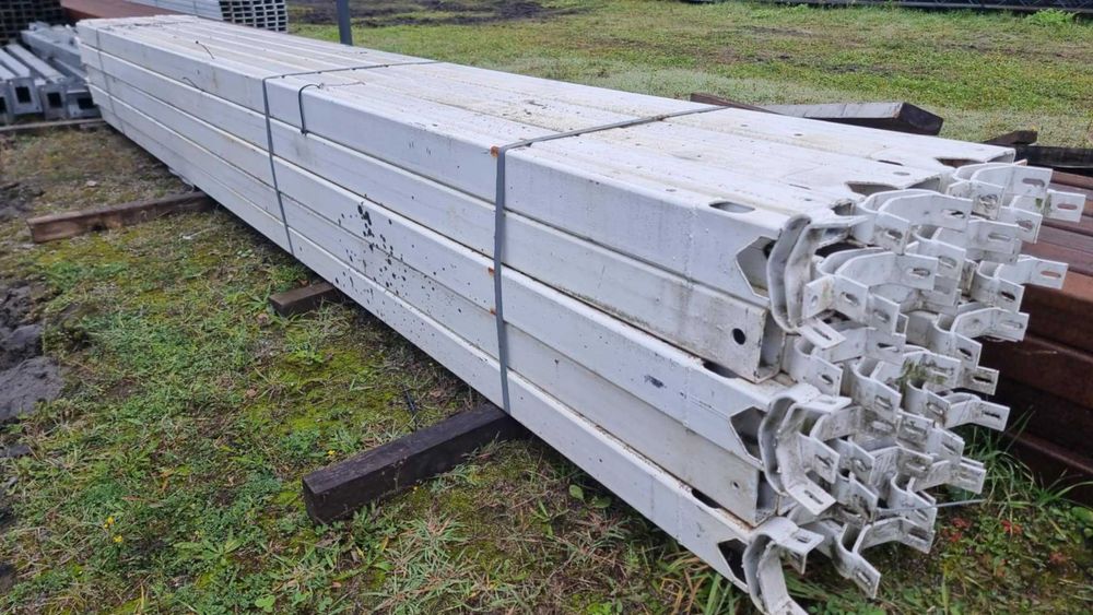 profile słupy używane ocynkowane 100x50x4 / 3,98m i 4,5m