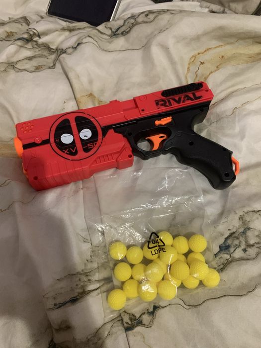 Бластер пистолет Nerf x Hot Wheels Marvel