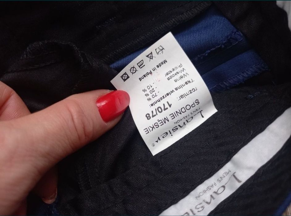 Garnitur niebieski / granat 170/78 plus mucha