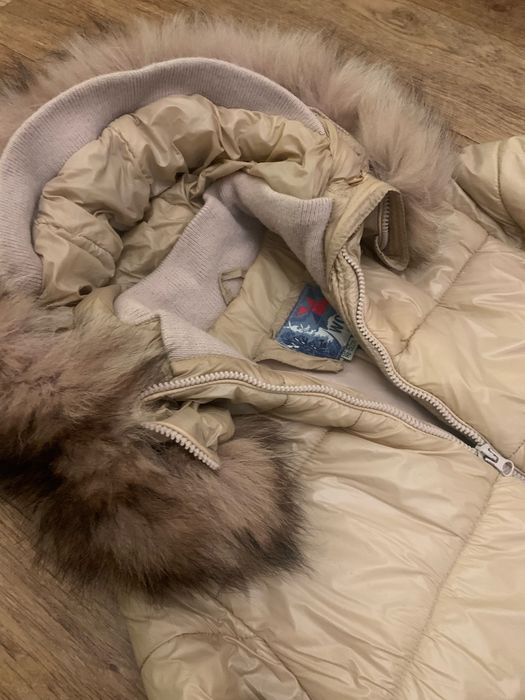 Дуже теплий зимовий пуховік на дівчинку 134-146