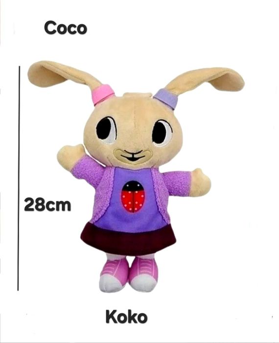 Nowa maskotka Coco z bajki Bing koko pluszak miś przytulanka króliczek królik