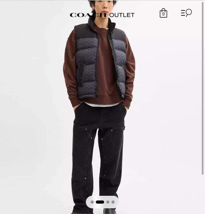 Чоловіча оригінальна жилетка COACH