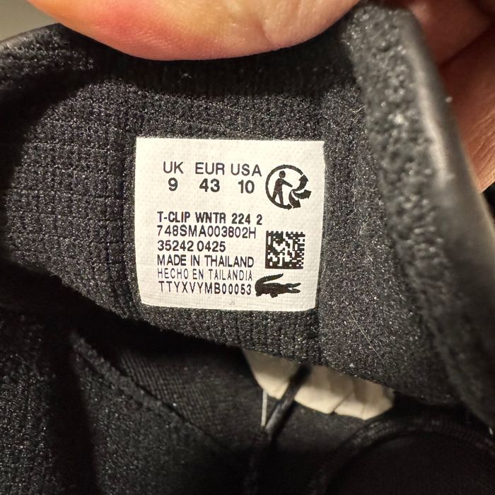 Зимние кроссовки Lacoste T-clip Cordura wntr оригінал