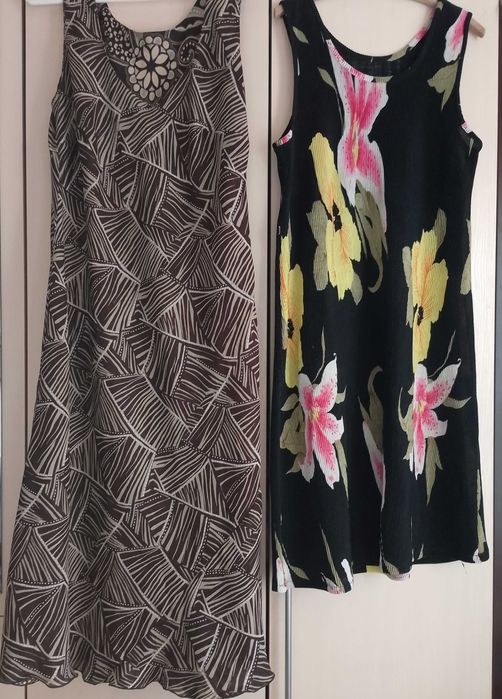 paczka ubrań damskich bluzki, spodnie, sukienki X/XL