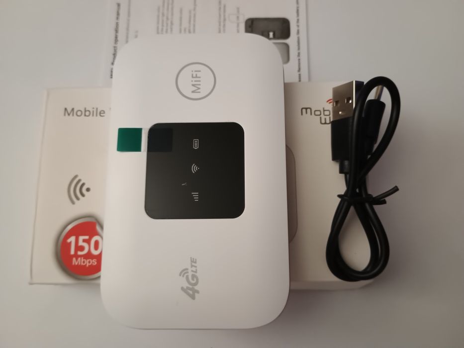Router WiFi 4G kieszonkowy, przenośny hotspot mobilny do 150 Mb/s uplo