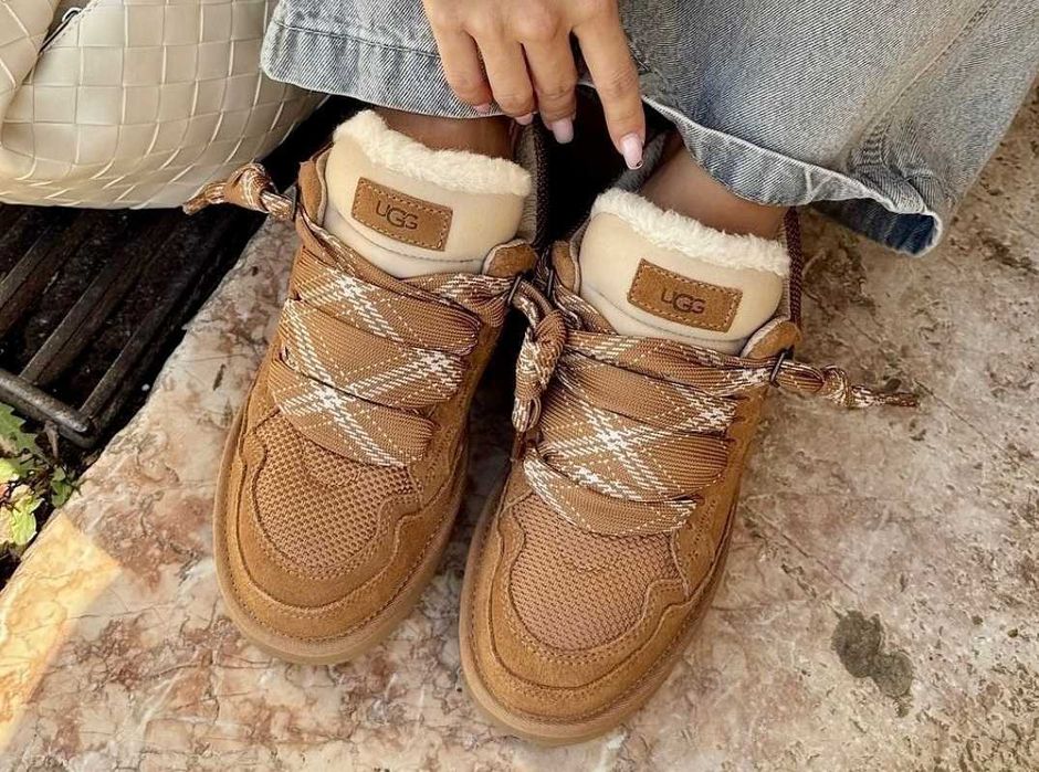 Угги/Угг/Уггі/Угі/UGG Australia Lowmel Sneaker Chestnut/Кросівки UGG Ловмел/ Натуральна Овчина