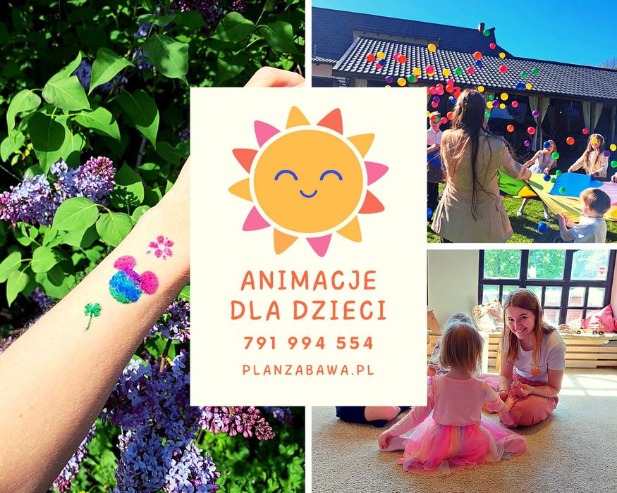 Animacje dla dzieci - animatorka na urodziny, wesela, komunie