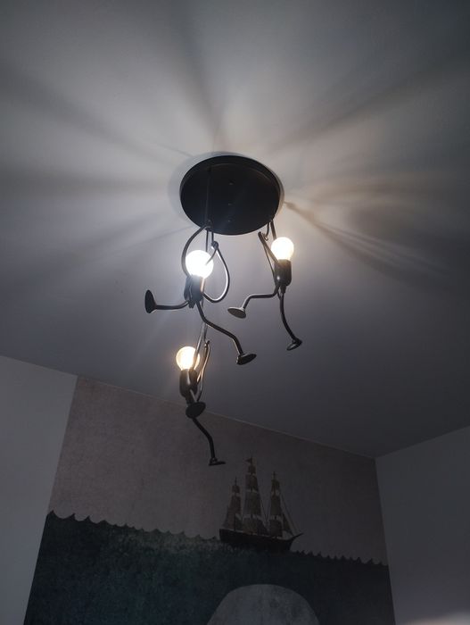 Lampa Sufitowa Wisząca LUDZIKI Loft - industrialny żyrandol