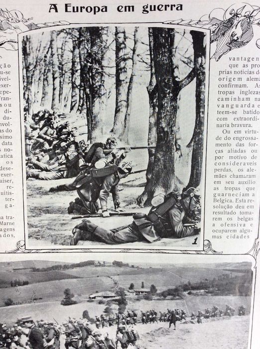 Tema: 1.ª Guerra mundial. Ilustração portugueza. 21 de Setembro  1914