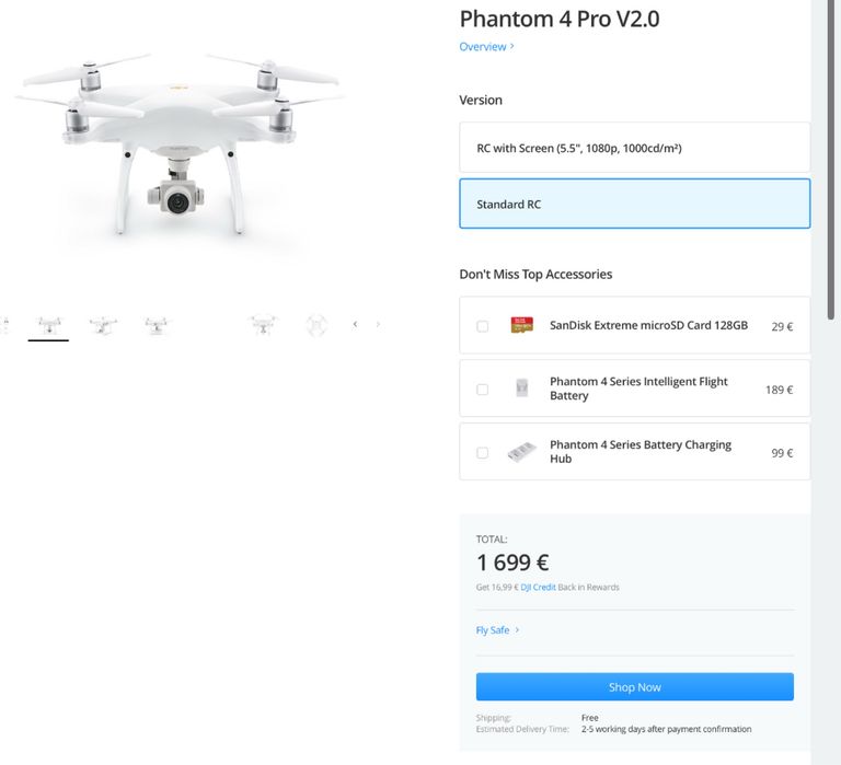 DJI Phantom 4 Pro recondicionados completos a funcionar completemente e revistos (2 disponiveis) + explicação de funcionamento
