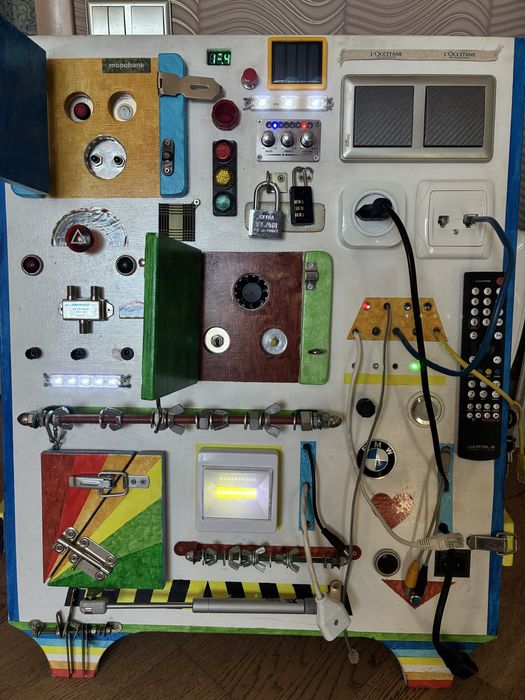 Бізіборд 70х55х40 інтерактивний та розвиваючий!