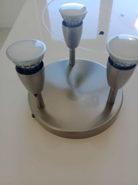 Conjunto candeeiros inox