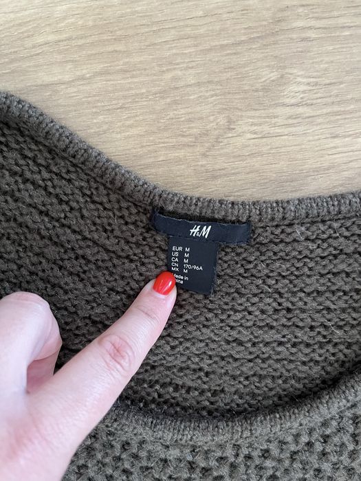 Camisola de malha verde M