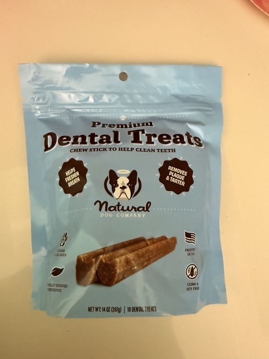 Natural Dog Company Dental Treats Ласощі для чистки зубів, пачка 18од