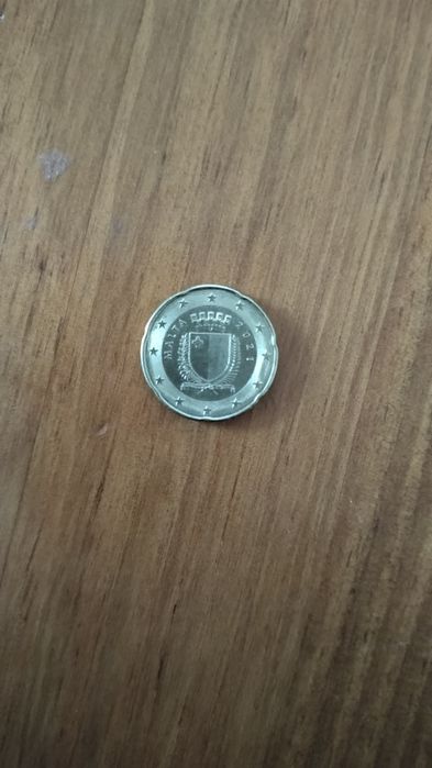 Moeda 20 cêntimos de Malta