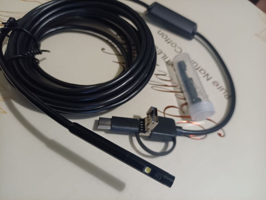 Розумний ендоскоп подарунок чоловіку дві камери поворотна вайфай супер