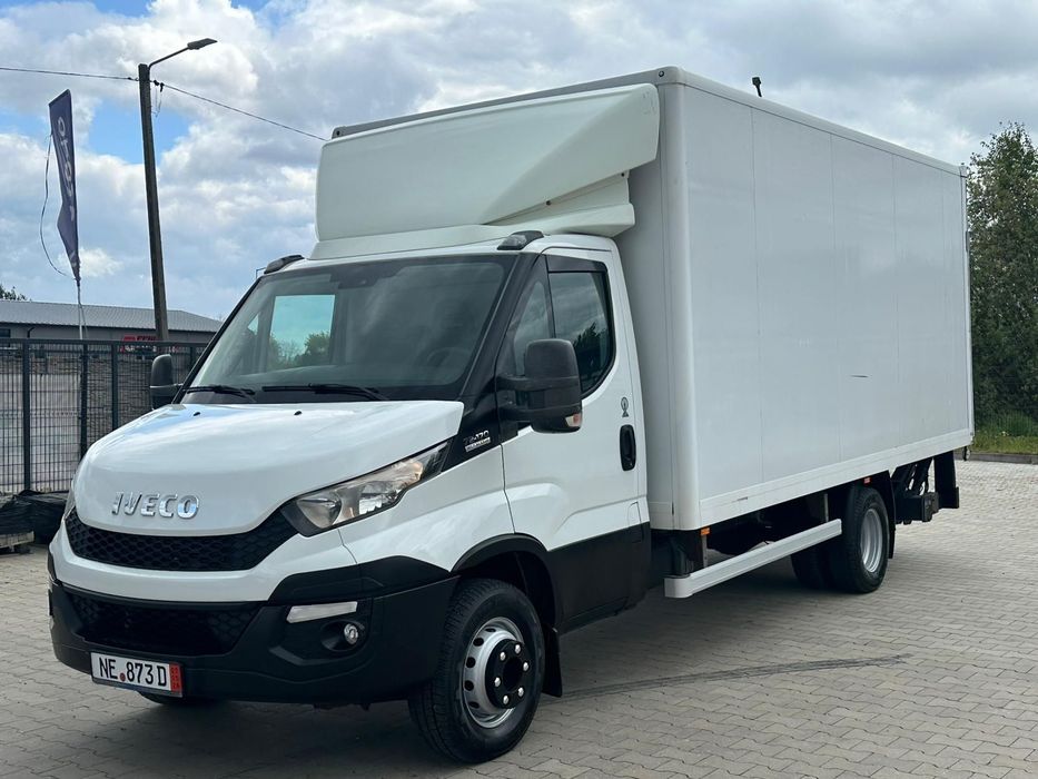 Iveco Daily 50c15 60c16 65c17 70c18 72c17 | DMC 3.5/7.2T |  Kontener 5m, Rozstaw Osi 4.35, Winda BAR 1500kg